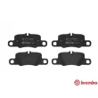 Jeu de 4 plaquettes de frein arrière BREMBO P 65 020 - Visuel 1