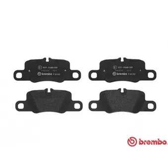 Jeu de 4 plaquettes de frein arrière BREMBO