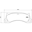 Jeu de 4 plaquettes de frein avant BREMBO P 65 025 - Visuel 2