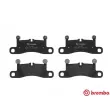 Jeu de 4 plaquettes de frein arrière BREMBO P 65 027 - Visuel 1
