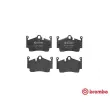 Jeu de 4 plaquettes de frein arrière BREMBO P 65 028 - Visuel 1