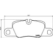 Jeu de 4 plaquettes de frein arrière BREMBO P 65 029 - Visuel 2
