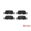 Jeu de 4 plaquettes de frein arrière BREMBO P 65 029 - Visuel 1