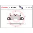 Jeu de 4 plaquettes de frein arrière BREMBO P 65 030 - Visuel 2