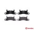 Jeu de 4 plaquettes de frein arrière BREMBO P 65 030 - Visuel 1