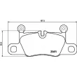 Jeu de 4 plaquettes de frein arrière BREMBO P 65 031 - Visuel 2