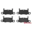 Jeu de 4 plaquettes de frein arrière BREMBO P 65 031 - Visuel 1