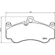 Jeu de 4 plaquettes de frein avant BREMBO P 65 032 - Visuel 2