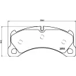 Jeu de 4 plaquettes de frein avant BREMBO P 65 033 - Visuel 2
