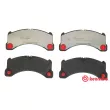 Jeu de 4 plaquettes de frein avant BREMBO P 65 033 - Visuel 1