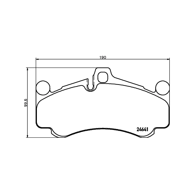 Jeu de 4 plaquettes de frein avant BREMBO P 65 034