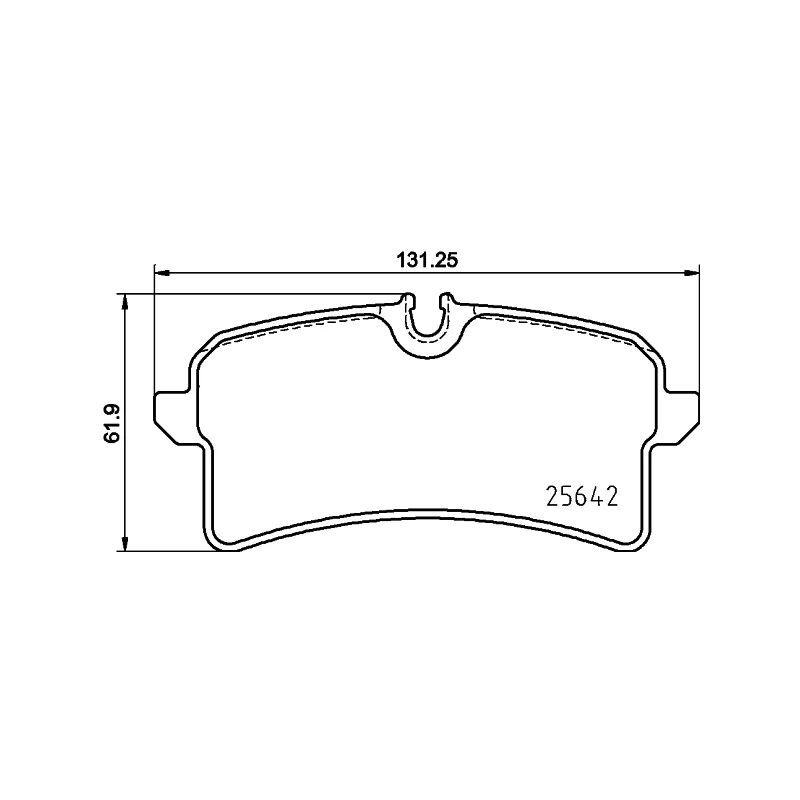 Jeu de 4 plaquettes de frein arrière BREMBO P 65 040