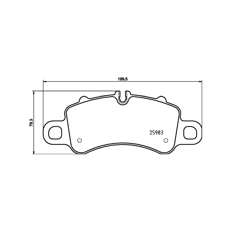 Jeu de 4 plaquettes de frein avant BREMBO P 65 041
