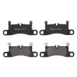 Jeu de 4 plaquettes de frein arrière BREMBO P 65 042 - Visuel 1