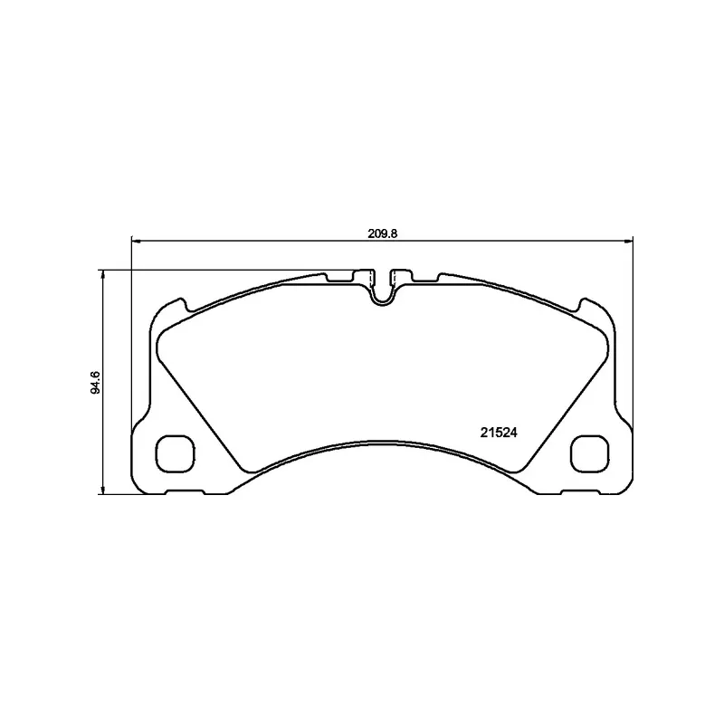Jeu de 4 plaquettes de frein avant BREMBO P 65 046