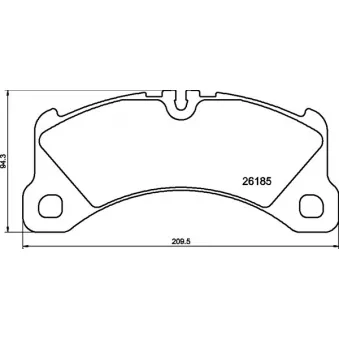 Jeu de 4 plaquettes de frein avant BREMBO P 65 047