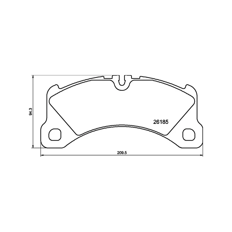 Jeu de 4 plaquettes de frein avant BREMBO P 65 047