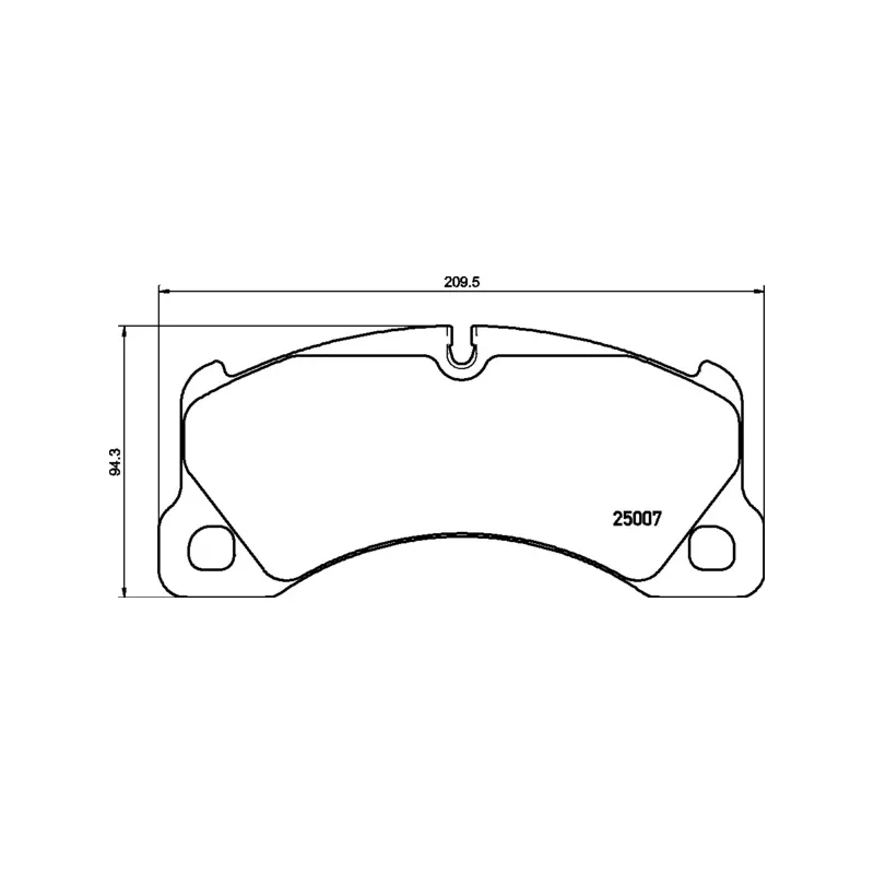 Jeu de 4 plaquettes de frein avant BREMBO P 65 053