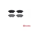 Jeu de 4 plaquettes de frein avant BREMBO P 66 001 - Visuel 1