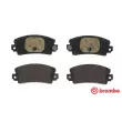 Jeu de 4 plaquettes de frein arrière BREMBO P 68 002 - Visuel 1