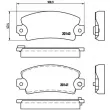 Jeu de 4 plaquettes de frein avant BREMBO P 68 004 - Visuel 2