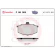 Jeu de 4 plaquettes de frein avant BREMBO P 68 005 - Visuel 2