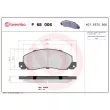 Jeu de 4 plaquettes de frein avant BREMBO P 68 006 - Visuel 2
