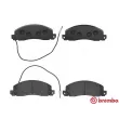 Jeu de 4 plaquettes de frein avant BREMBO P 68 006 - Visuel 1