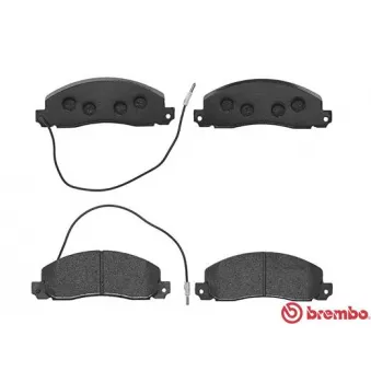 Jeu de 4 plaquettes de frein avant BREMBO P 68 006