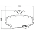Jeu de 4 plaquettes de frein avant BREMBO P 68 008 - Visuel 2