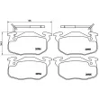 Jeu de 4 plaquettes de frein avant BREMBO P 68 010 - Visuel 2