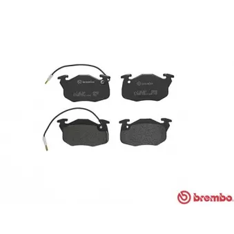 Jeu de 4 plaquettes de frein avant BREMBO P 68 010