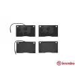 Jeu de 4 plaquettes de frein avant BREMBO P 68 012 - Visuel 1