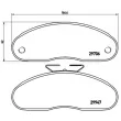 Jeu de 4 plaquettes de frein avant BREMBO P 68 013 - Visuel 2