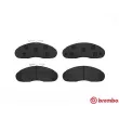 Jeu de 4 plaquettes de frein avant BREMBO P 68 013 - Visuel 1