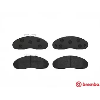 Jeu de 4 plaquettes de frein avant BREMBO P 68 013