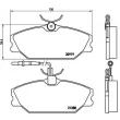 Jeu de 4 plaquettes de frein avant BREMBO P 68 014 - Visuel 2