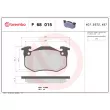 Jeu de 4 plaquettes de frein avant BREMBO P 68 015 - Visuel 2