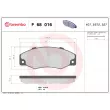 Jeu de 4 plaquettes de frein avant BREMBO P 68 016 - Visuel 2