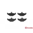 Jeu de 4 plaquettes de frein arrière BREMBO P 68 017 - Visuel 1