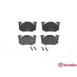 Jeu de 4 plaquettes de frein arrière BREMBO P 68 018 - Visuel 1