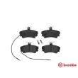 Jeu de 4 plaquettes de frein avant BREMBO P 68 019 - Visuel 1