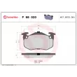 Jeu de 4 plaquettes de frein arrière BREMBO P 68 020 - Visuel 2