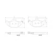 Jeu de 4 plaquettes de frein arrière BREMBO P 68 021 - Visuel 2