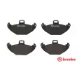 Jeu de 4 plaquettes de frein arrière BREMBO P 68 021 - Visuel 1