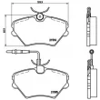 Jeu de 4 plaquettes de frein avant BREMBO P 68 022 - Visuel 2