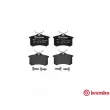 Jeu de 4 plaquettes de frein arrière BREMBO P 68 024 - Visuel 1