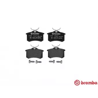 Jeu de 4 plaquettes de frein arrière BREMBO P 68 024