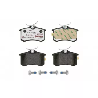 Jeu de 4 plaquettes de frein arrière BREMBO P 68 024X