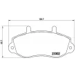 Jeu de 4 plaquettes de frein avant BREMBO P 68 025 - Visuel 2